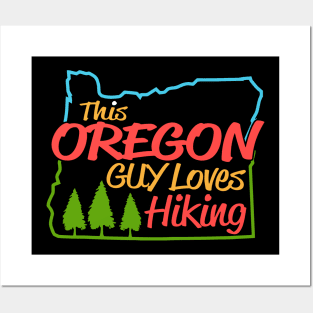 This Oregon Guy Loves Hiking Gift Posters and Art